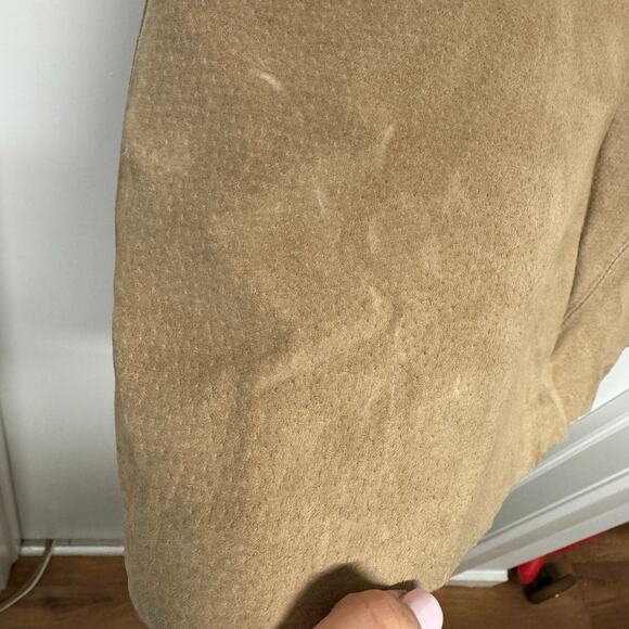 Modern Images Suede Skirt Womens 4 Midi 100% Leather Light Brown Tan Old Money - Picture 7 of 10